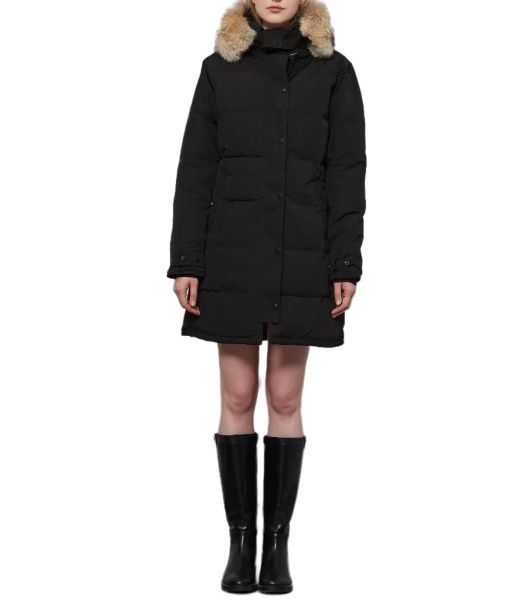 Damen-Outdoor-Jacke, Winter-Outdoor-Casual-Sport-Daunenjacke, winddichter Parka mit weißer Ente, lange Mütze mit Lederkragen, warmes echtes Wolfsfell, modische klassische Jacke