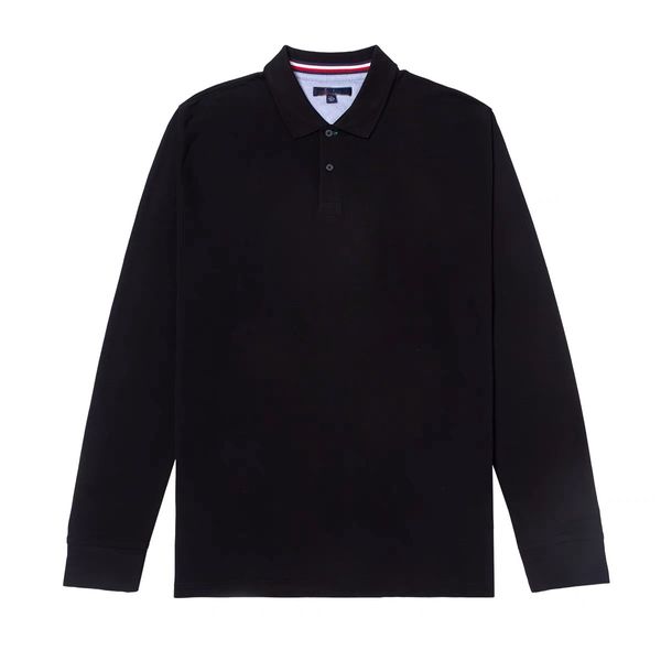 T-shirt Designer Collar di alta qualità Collar Solido Colore Solido Classico Polo a maniche lunghe casual Shirt Etichetta originale Etichetta Polo Cotton Dimensione Ranna XSXXL