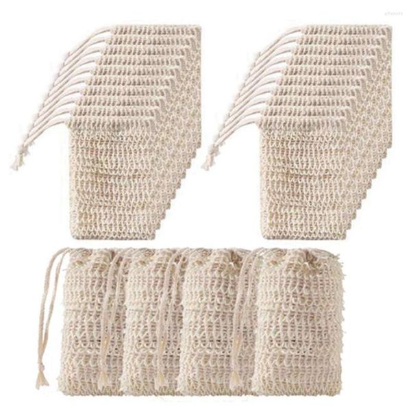 Piatti decorativi 50 pezzi Portasapone in sisal per bagno doccia Portasapone salva esfoliante naturale