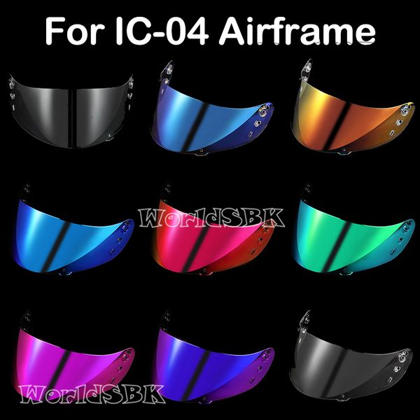 Outdoor Eyewear Optics Shield ICON IC 04 Airframe Pro Airmada Airform Moto Capacete Full Face Visor Lens Acessórios de motocicleta Cascos 230923