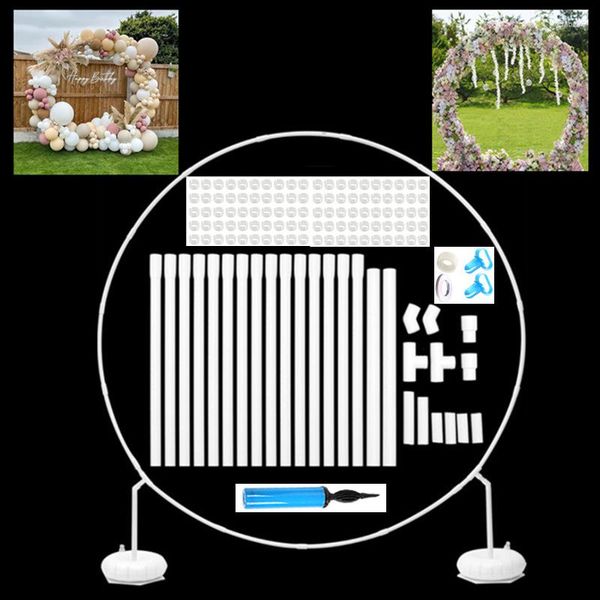 Украшение для вечеринки 150/180 см, круглая подставка для воздушных шаров, центральная арка, комплект, круговой держатель для декора, принадлежности для самостоятельного изготовления