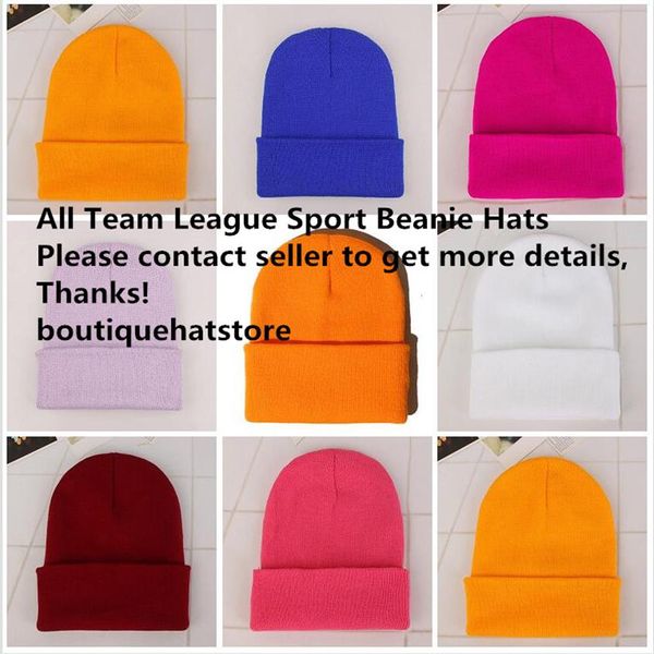 2021 neue Ankunft Boston Alle Team Baseball Sport Gestrickte Mützen Gute Qualität Winter Warme Schädel Hüte Pom Manschette Beanie237S