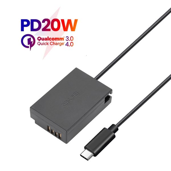 Kamera-Ladegeräte ACK-E18 Typ USB C LP-E17 Dummy-Akku DC Power AC-Adapter für R10 RP 200D 250D 750D 760D 77D 800D 850D 8000D Ladegerät 230923