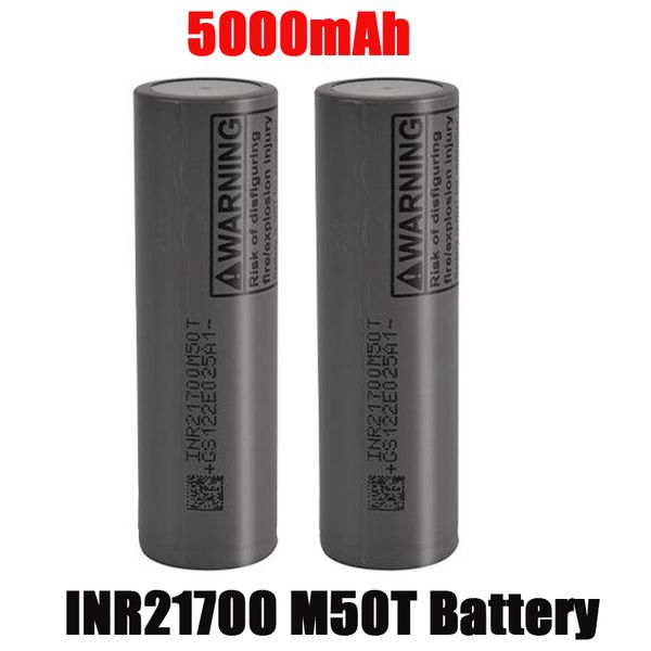 Hohe Qualität INR21700 M50 T M50T 5000 mAh INR 21700 Batterie 3,7 V Grau Ablauf Wiederaufladbare Lithium-Batterien Zelle für HG2 M50LT 50T