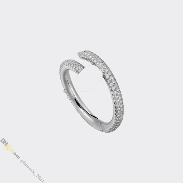 Designer de jóias anel de unha para mulheres designer de diamante anel de titânio titânio banhado a ouro nunca desbotamento não alérgico, anel de prata, loja/21621802