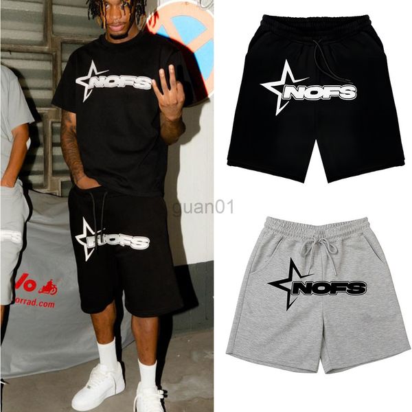 Männer Hosen Neue NOFS Hip Hop Hosen Y2K Straße Casual Shorts High Street Lose Capris Straße Hosen ins 230923