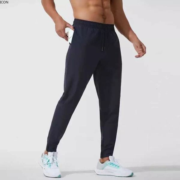 Designer vestir LL homens Yoga Calças designer roupas masculinas Outfit Sport Quick Dry Cordão Ginásio Sweatpants Calças Mens Casual Cintura Elástica 1ihk calças de ginástica homens bolsos