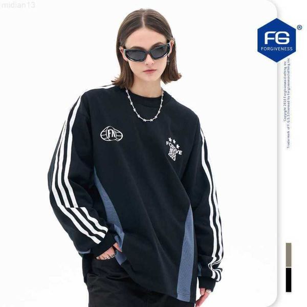 T-shirt da uomo Fgss Wear | 2023 Autunno/Inverno Nuovo Marchio di Moda American Street Color Jersey Sport Girocollo Manica Lunga T-shirteeq2