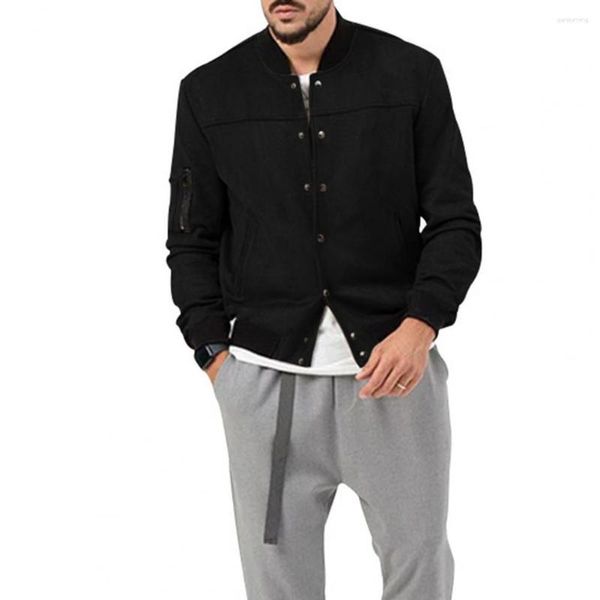 Männer Jacken Männer Frühling Herbst Mode Dünne Pullover Mäntel Slim Fit Stehkragen Strickjacke Kleidung Männlich Casual Winter Mantel