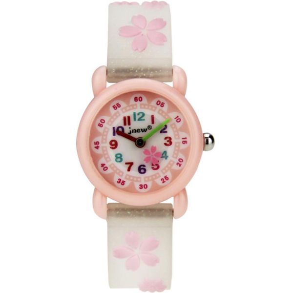 JNEW брендовые кварцевые детские часы с милыми мультфильмами для мальчиков и девочек, студенческие часы, удобный силиконовый ремешок, наручные часы ярких цветов278R
