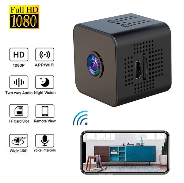 X1 Mini Kamera 1080p HD Gece Görüşü Kapalı WiFi Eylem Kamera Güvenliği Uzaktan Görüntüleme Kablosuz kamera hareket algılama kamerası