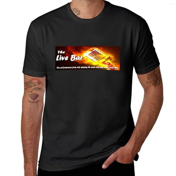 Herren Tank Tops Live Bar Logo T-Shirt Vintage Kleidung Grafik T-Shirt Grafiken Herren T-Shirts