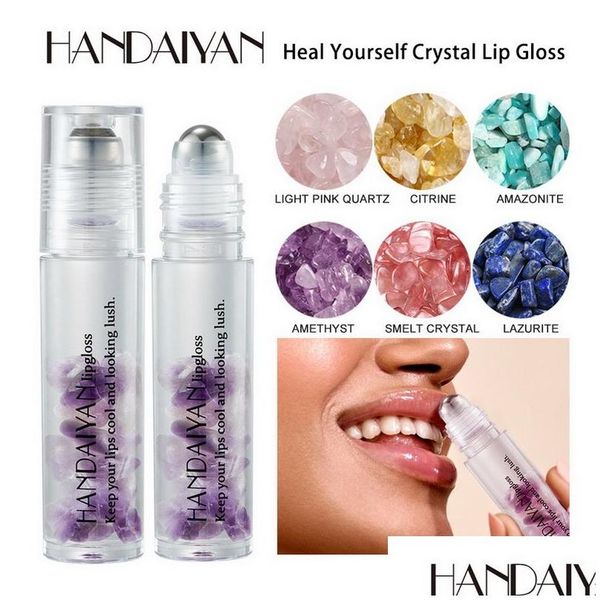 Lipgloss Handaiyan Crystal Ball Enriched Moisturizer Hydrating Natural Long-Laser Repair Damaged Lips Makeup Transparent Lipgloss Dr Dhscp