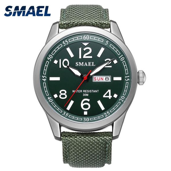 Новые мужские часы SMAEL, спортивные часы из военного сплава с большим циферблатом, водонепроницаемые мужские наручные часы, лучший бренд 1317, цифровые часы-браслет186u