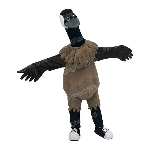 Costume da mascotte di struzzo di Halloween per adulti, cartone animato, personaggio a tema anime, abito unisex di carnevale, abito da festa di fantasia natalizia