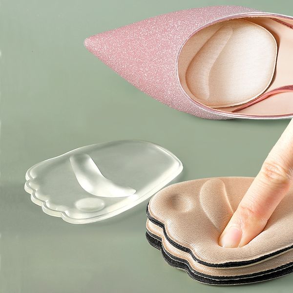 Accessori per parti di scarpe Cuscini per inserti nell'avampiede per scarpe da donna Cuscinetti antidolorifici in silicone antiscivolo per sandali con tacco alto Solette per scarpe in gel 230923