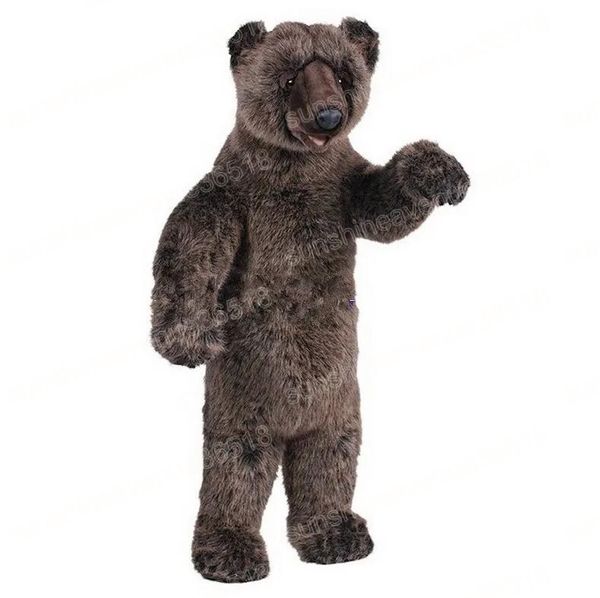 Costume da mascotte di Halloween Grizzly Bears Personaggio a tema dei cartoni animati di alta qualità Carnevale per adulti Taglia Natale Festa di compleanno Fancy Outfit