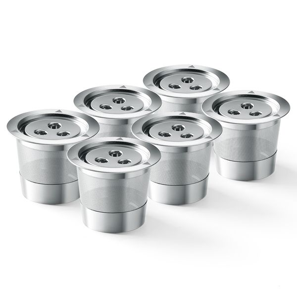 Filtros de café Tazas K reutilizables de acero inoxidable aptas para cápsulas de actualización Ninja Maker Permanente 230923