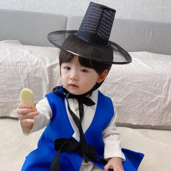 Этническая одежда, шляпа для мальчика, аксессуары ханбок, корейская детская одежда для детей 100-летия, фолк, сценическое представление, стрельба