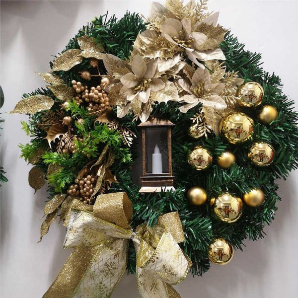 Decorazioni natalizie Ghirlanda Natale Casa Ringraziamento Decor Ornamento Ghirlanda Ghirlanda Autunno Aghi Cono Campane Ghirlanda R230922