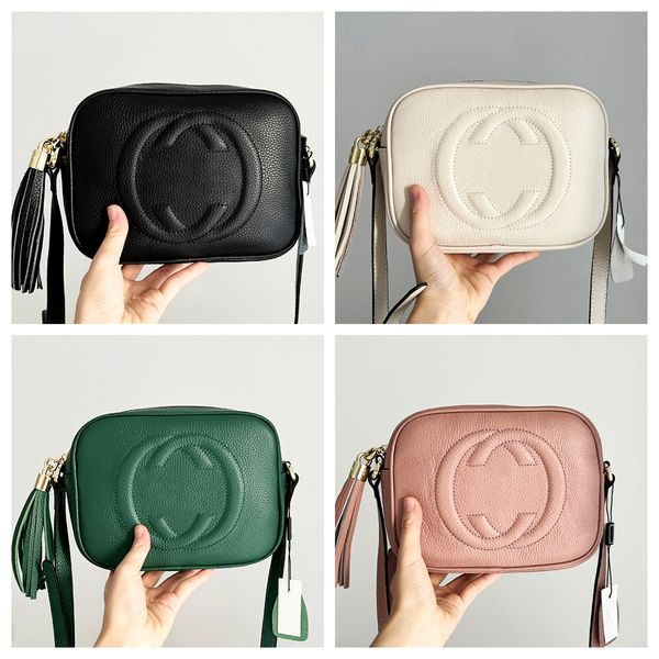 Lüks Crossbody Bag Tasarımcı Çanta Kadın Çanta Omuz Çantası Gerçek Deri Kamera Çantası Soho Disco Snapshot Çanta Sivringed Cross Vücut Klasik Moda Tasarımcı Telefon Çantası