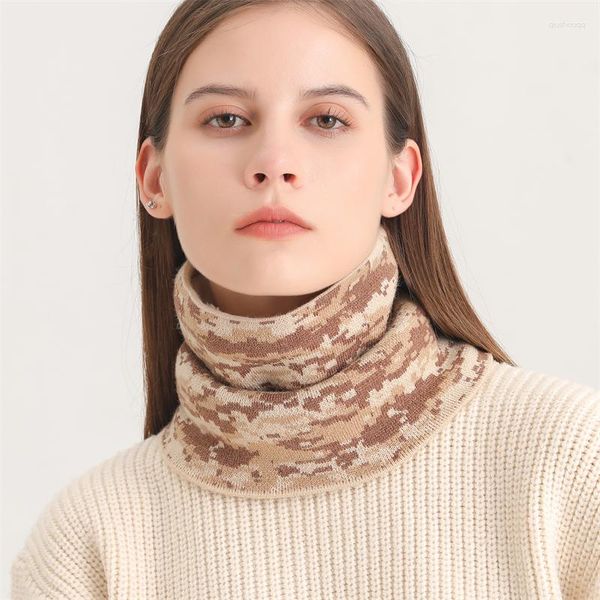 Sciarpe 2023 di Modo di Disegno Downy Donne Snood Anello Al Collo di Inverno Caldo Astratta Sciarpa Femminile Avvolge Unisex Solido Silenziatore Uomini All'aperto