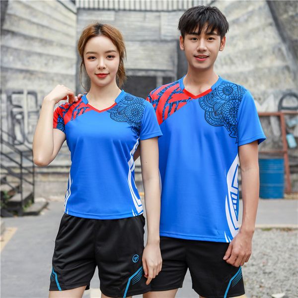 T-shirt da esterno maglietta da tennis uomo/donna maglietta da badminton maglietta da badminton senza maniche corte da ping-pong uniforme maglietta da tennis maglietta da badminton AB153 230923