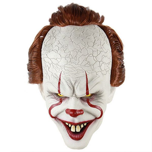 Maschere per feste Clown Silicone Indietro Maschera per l'anima Cos Set per la testa Puntelli per Halloween Horror Lattice naturale Codice per adulti Vendita divertente 230923