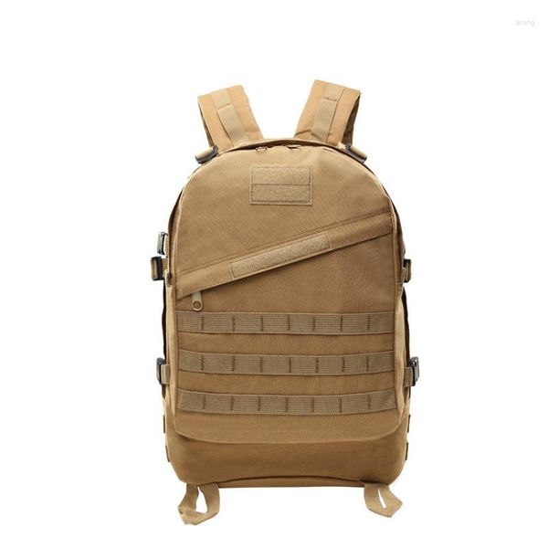 Mochila 40L Camuflagem Militar Caminhadas Esportes Ao Ar Livre Tático Comer Frango Pacote de Três Níveis