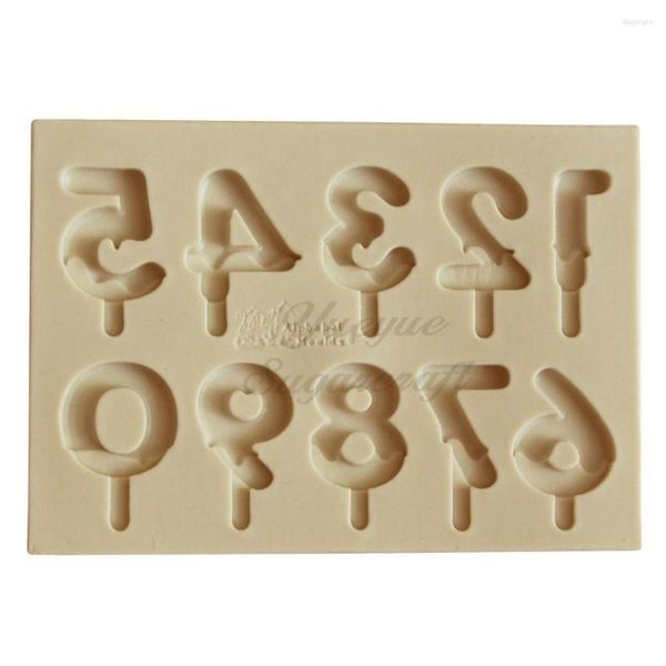 Stampi da forno Yueyue Sugarcraft Numero Stampo in silicone Strumenti per decorare torte fondente Gumpaste al cioccolato