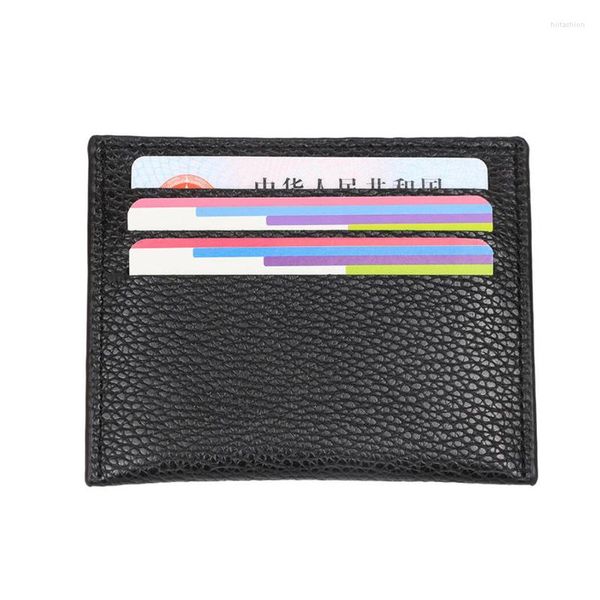 Titulaires de cartes Portefeuille pour hommes Short Slot Money Credit Holder Purse Femmes Coin Slim Case Business Cover