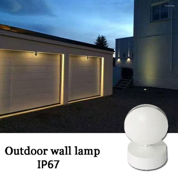 Lampada da parete Rotazione a 360 gradi LED Davanzale della finestra Luce Porta di casa Bar Illuminazione Garage Balcone Decorazione personalizzata El Corridoio Cornice Hom Y0M5