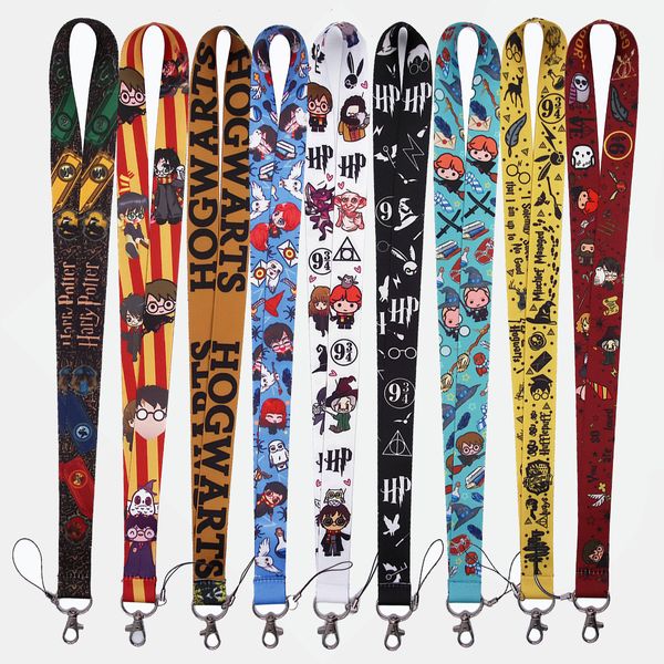 Magic Movie Anime Student Karton Lanyards für Schlüssel, Umhängeband, für Kartenabzeichen, Fitnessstudio, Schlüsselanhänger, Schlüsselband, Schlüsselhalter, DIY, Hängeseil, Zubehör, dhgate