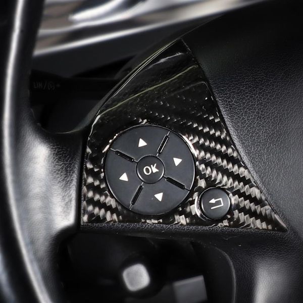 Аксессуары, наклейки для mercedes W204 C class, модификация автомобиля из углеродного волокна, внутренняя кнопка, кнопки на руле, чехлы235i