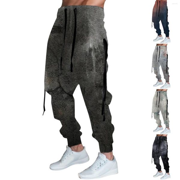 Männer Hosen 2023 Männer Casual Trainingsanzug Lose Sport Fit Jogging Jogger Sweat Cargo Hosen Plus Größe M-3XL