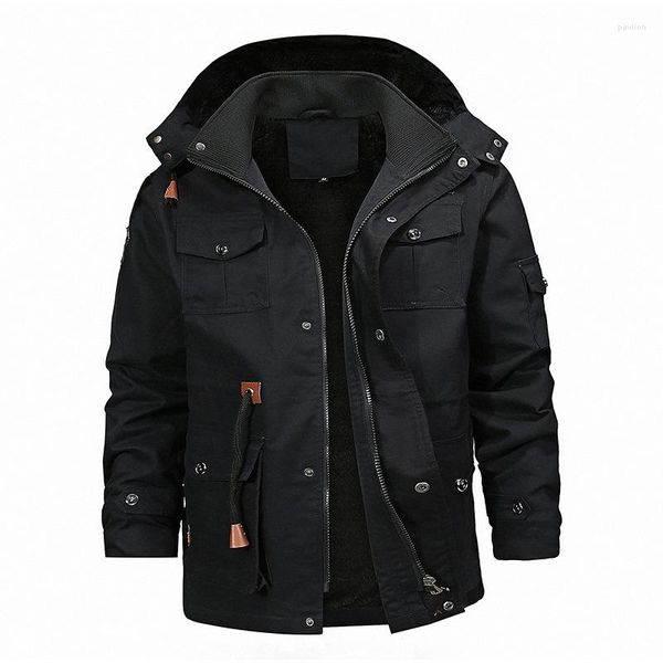 Мужские куртки, мужские куртки, пальто, модный плащ, зимнее повседневное толстое пальто, черная мужская ветровка