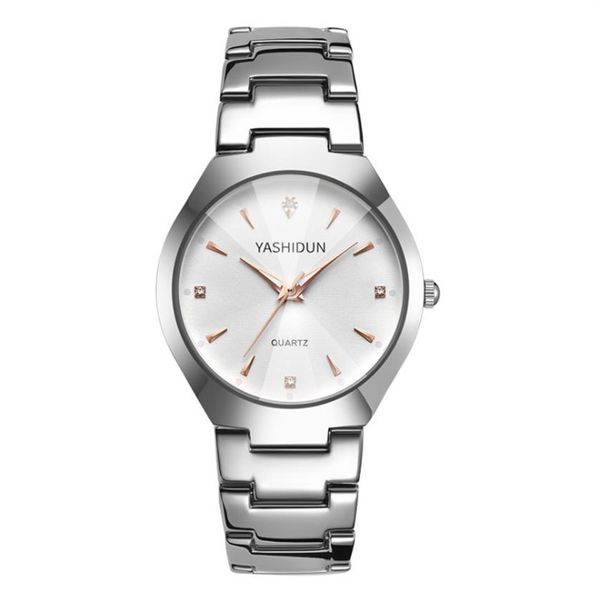 Yashidun Brand Watch Hochglänzende Edelstahlarmband Quarzliebhaber Uhren einfache Hände Herren Womens Watch Fashion Luminous Armswa202c