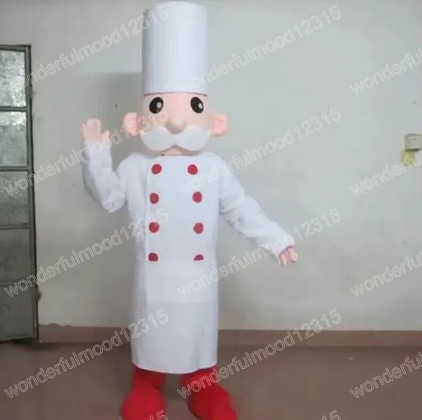 Костюмы талисмана шеф-повара на Хэллоуин, костюм персонажа из мультфильма, рождественский наряд для вечеринки на открытом воздухе, рекламная рекламная одежда унисекс