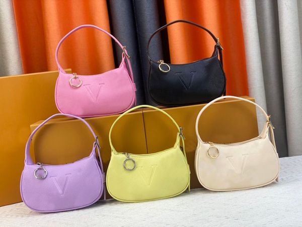 23SS Mini Moon Hobo Çanta Tote Kadın Omuz Çantası Çanta Bayan Tasarımcıları Crossbody Luxurys Luxurys Under Emel Çantası Gül Lolipop M82391 M82426 M82519 M82487