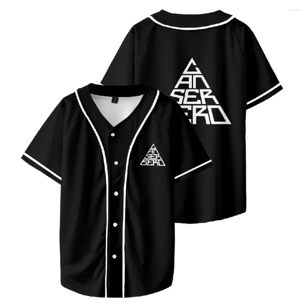 Camisetas masculinas Canserbero Baseball T-shirt 3D Prints Unissex Manga Curta Camiseta Casual Streetwear Roupas