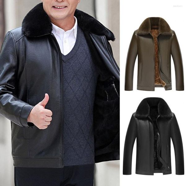 Jaquetas masculinas Esta jaqueta de couro é adequada para uso diário ao ar livre, sob uma camisa de terno e muito mais.