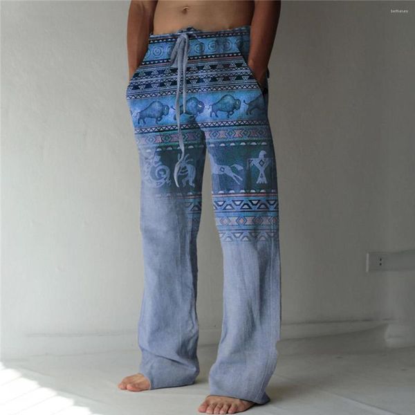 Calças masculinas roupas y2k alta sarja pintada regular casual guangdong calças masculinas 2023