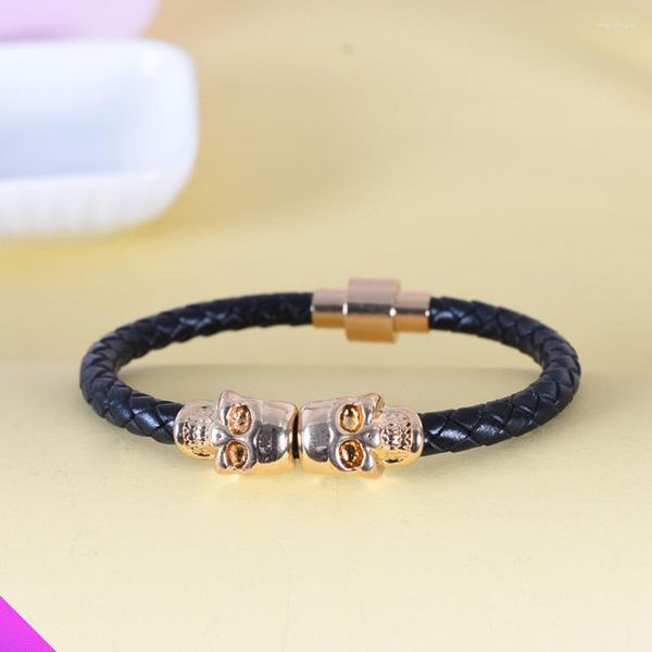 Charm Armbänder Großhandel 5 Geisterkopf Seil Kette Mode Punk Stil Damen Mädchen Schmuck Geschenke Sommer 2023