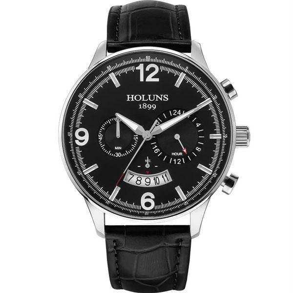 2021 relógio de luxo 22 mm grande 24 horas dial quartzo relógios homem relógio de pulso à prova dwaterproof água contador relógios para homem 2020 f334x