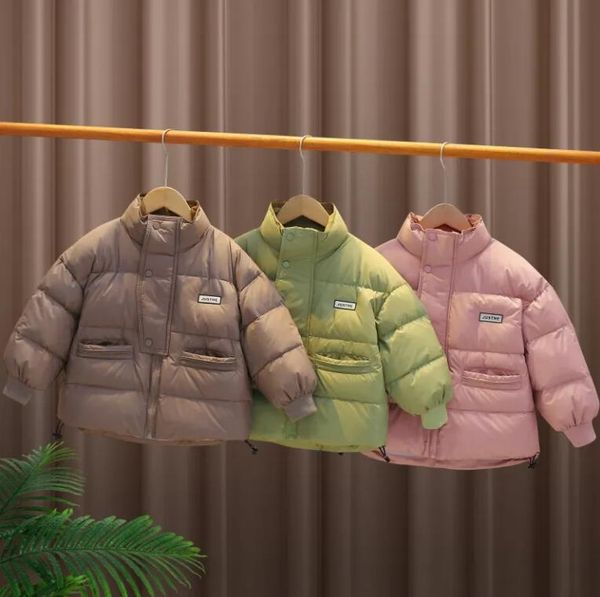Inverno crianças designer jaqueta puffer apenas me menino menina bebê jaquetas crianças casaco
