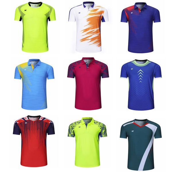 Camisetas ao ar livre Impressão gratuita Camisas de badminton Homens / Mulheres Camisa de vôlei Camisas de tênis Camiseta de tênis de mesa T-shirt de secagem rápida Camisetas esportivas de corrida 230923