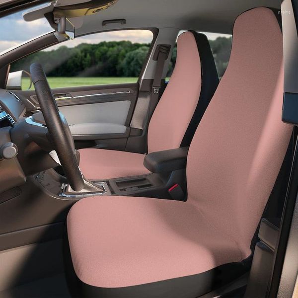 Coprisedili per auto Coprisedili rosa Nude Estetico universale per le donne Set completo di decorazioni per veicoli con secchiello anteriore carino