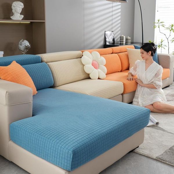 Stuhlhussen Eifloy Plaid Sofa Sitzbezug Stretch für 2 3 Kissen Couch Schonbezug Möbelschutz Weiche Flexibilität mit elastischen Haustieren