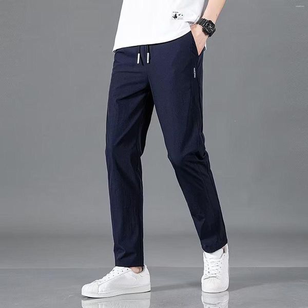 Pantaloni da uomo con tasche profonde Pantaloni da jogging casual dalla vestibilità ampia per l'allenamento da corsa Star Apparel Chino da uomo elasticizzati