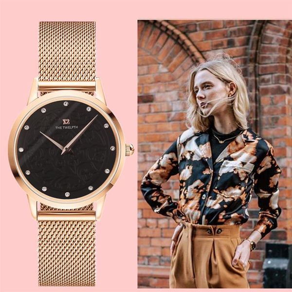 Super qualidade novo luxo das mulheres relógio de quartzo 316l aço senhora nova moda cristal dw relógio 32mm dial menina montre femme com box305p